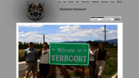 What Verboort.info website looked like in 2022 (1 year ago)