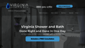 What Virginiashowerandbath.com website looked like in 2022 (1 year ago)