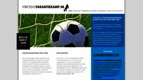 What Voetbalvakantiekamp.nl website looked like in 2022 (1 year ago)