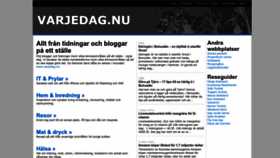 What Varjedag.nu website looked like in 2022 (1 year ago)