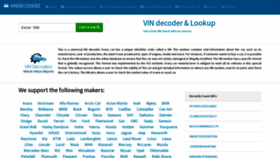 What Vindecoderz.com website looked like in 2022 (2 years ago)