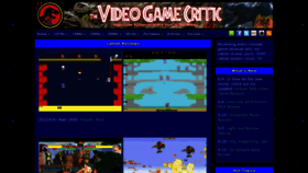 What Videogamecritic.com website looked like in 2022 (1 year ago)