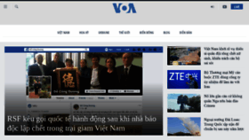 What Voatiengviet.com website looked like in 2022 (1 year ago)