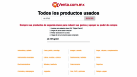 What Venta.com.mx website looked like in 2022 (2 years ago)