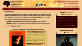 What Vedicastrologer.org website looked like in 2022 (1 year ago)