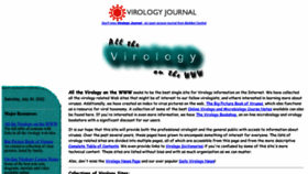 What Virology.net website looked like in 2022 (1 year ago)