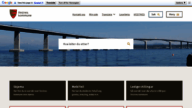 What Vestnes.kommune.no website looked like in 2022 (1 year ago)