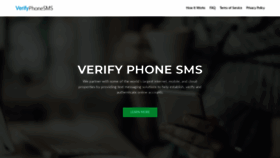 What Verifyphonesms.com website looked like in 2022 (1 year ago)