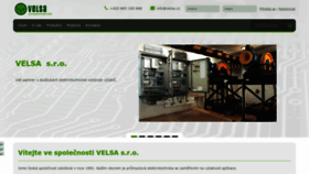 What Velsa.cz website looked like in 2022 (1 year ago)