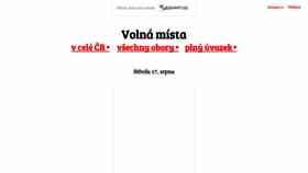What Volnamista.cz website looked like in 2022 (1 year ago)