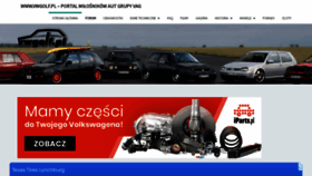 What Vwgolf.pl website looked like in 2022 (1 year ago)
