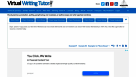 What Virtualwritingtutor.com website looked like in 2022 (1 year ago)