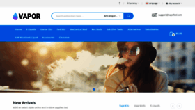 What Vapefeel.com website looked like in 2022 (1 year ago)