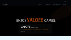 What Valofe.com website looked like in 2022 (1 year ago)