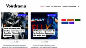 What Voirdrama.org website looked like in 2022 (1 year ago)