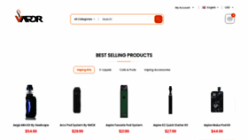 What Vapegive.com website looked like in 2022 (1 year ago)