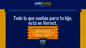 What Vernotschool.edu.co website looked like in 2022 (1 year ago)