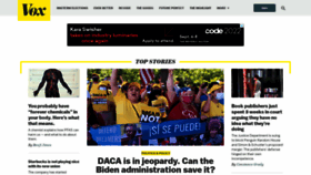 What Vox.com website looked like in 2022 (1 year ago)