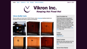 What Vikron.com website looked like in 2022 (1 year ago)