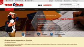 What Vietnam-evisa.org website looked like in 2022 (1 year ago)