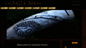 What Valhallahorns.com website looked like in 2022 (1 year ago)