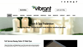 What Vibrantsalonandspa.com website looked like in 2022 (1 year ago)