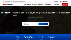 What Vietnam-visa.com website looked like in 2022 (1 year ago)