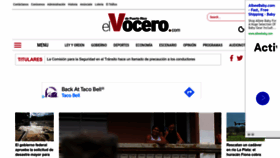 What Vocero.com website looked like in 2022 (1 year ago)