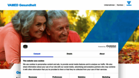 What Vamed-gesundheit.de website looked like in 2022 (1 year ago)
