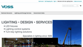 What Vosslighting.com website looked like in 2022 (2 years ago)