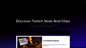 What Vods.tv website looked like in 2022 (1 year ago)