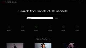 What Vrmodels.store website looked like in 2022 (2 years ago)