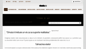 What Visele.ro website looked like in 2022 (1 year ago)