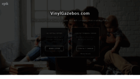 What Vinylgazebos.com website looked like in 2022 (1 year ago)