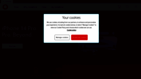 What Vodafone.co.uk website looked like in 2022 (1 year ago)