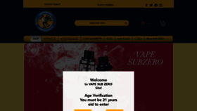 What Vapesubzero.com website looked like in 2022 (1 year ago)