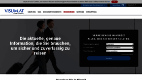 What Visum.at website looked like in 2022 (1 year ago)