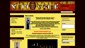 What Vinovnik.cz website looked like in 2022 (1 year ago)