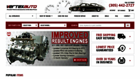 What Vertexauto.com website looked like in 2022 (1 year ago)