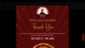 What Vgu.ac.in website looked like in 2022 (1 year ago)