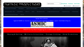 What Vintageproductions.com website looked like in 2022 (1 year ago)