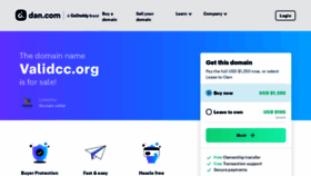 What Validcc.org website looked like in 2022 (1 year ago)