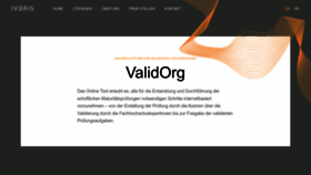 What Validorg.ch website looked like in 2022 (1 year ago)