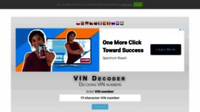 What Vindecoder.pl website looked like in 2022 (1 year ago)
