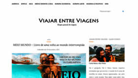 What Viajarentreviagens.pt website looked like in 2022 (1 year ago)