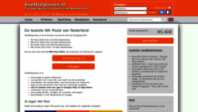 What Voetbalpoules.nl website looked like in 2022 (3 years ago)