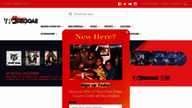 What Vpreggae.com website looked like in 2022 (1 year ago)