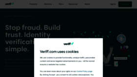 What Veriff.me website looked like in 2022 (1 year ago)