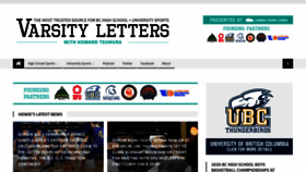 What Varsityletters.ca website looked like in 2022 (1 year ago)