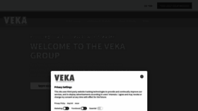 What Veka.com website looked like in 2022 (1 year ago)